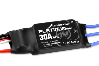 Бесколлекторный регулятор Platinum 30A-OPTO V1 для авиа моделей