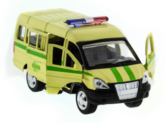 Машина ''АВТОПАНОРАМА'' инерц. ГАЗель (инкасация) 1/50, в/к 14,5*8*5,5 см