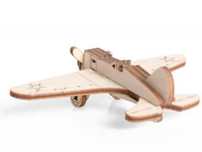 Деревянный конструктор Lemmo Самолет И-16, 9 деталей