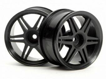 Диски 1/10 - 12 SPOKE CORSA BLACK 26MM (3MM OFFSET) 2шт