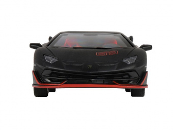 Машина АВТОПАНОРАМА Lamborghini SVJ, 1/32, черный матовый, свет, звук, в/к 17,5*12,5*6,5 см