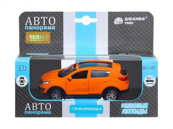 Машина ''АВТОПАНОРАМА'' KIA SPORTAGE R, оранжевый, 1/39, инерция, в/к 17,5*12,5*6,5 см