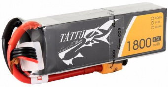 Литиевый аккумулятор Gens Ace Tattu LiPo 1800mAh 4S (45C) XT-60