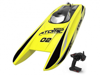 Радиоуправляемый катамаран Volantex RC 792-4 ATOMIC 700 желтый Brushless 2.4G LiPo RTR