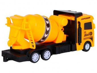 Машина AUTODRIVE Бетономешалка фрикционная, со светом и звуком, в/к 23,5*7*11 см