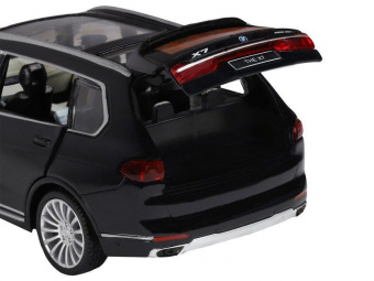 Машина ''АВТОПАНОРАМА'' BMW X7, черный, 1/32, свет, звук, инерция, в/к 17,5*13,5*9 см