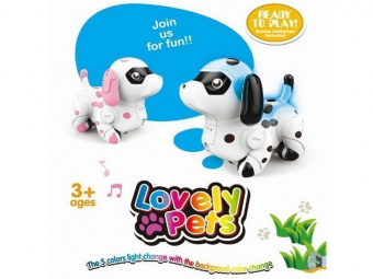 Робот-собачка HappyCow 777-614, сенсор, движется по линии, свет, звук