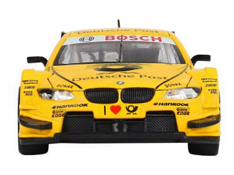 Машина ''АВТОПАНОРАМА'' BMW M3 DTM, желтый, 1/32, свет, звук, инерция, в/к 17,5*13,5*9 см