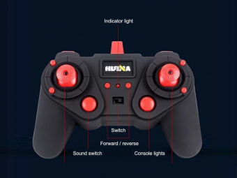Радиоуправляемый экскаватор HUI NA TOYS, серый 2.4G 22CH 1/14 RTR