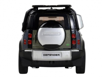 Машина АВТОПАНОРАМА Land Rover Defender 110, 1/32, зеленый, свет, звук, в/к 17,5*13,5*9 см