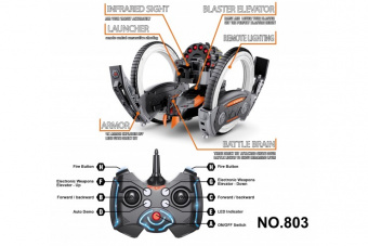 Радиоуправляемая боевая машина Keye Toys Space Warrior 2.4GHz (лазер, стрелы)
