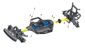 Rally 1/10 4WD VXL TQi Ready to Bluetooth Module Fast Charger