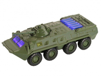 Танк ''АВТОПАНОРАМА'' хаки, 1/54, инерция, свет, звук, в/к 17*8*6,5 см