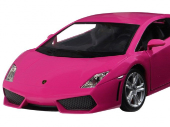 Машина ''АВТОПАНОРАМА'' Lamborghini Gallardo, розовый, 1/24, свет, звук, в/к 24,5*12,5*10,5 см
