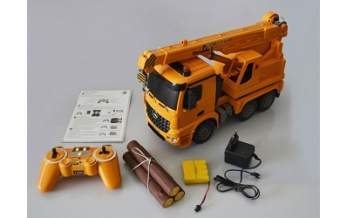 Радиоуправляемый кран Mercedes-Benz Antos Crane Double Eagle 1:20 E526-003