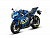 Мотоцикл АВТОПАНОРАМА SUZUKI GSR-R1000, 1/12, металл, синий, свободный ход колес