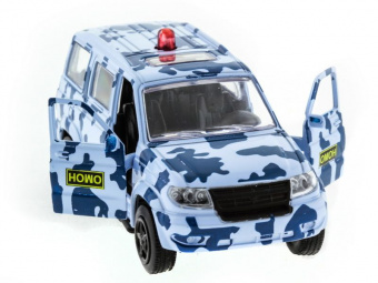 Машина ''АВТОПАНОРАМА'' инерц. УАЗ Патриот (омон) 1/50, в/к 12*7*5,5 см
