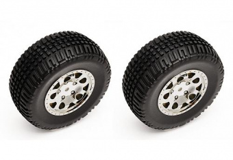 Колеса в сборе SC10 4x4 KMC HEX  chrome (2шт)