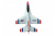 Радиоуправляемый самолет CTF F16 Thunderbirds FX-823 290мм 2.4G EPP Gyro RTF (с гироскопом)