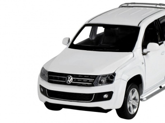 Машина АВТОПАНОРАМА Volkswagen Amarok, белый, 1/30, свет, звук, инерция, в/к 20*10*11 см