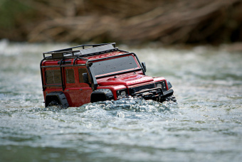 Радиоуправляемая модель TRAXXAS TRX-4 1:10 Land Rover 4WD Scale and Trail Crawler Серебристый