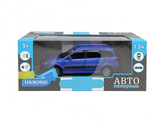 Машина ''АВТОПАНОРАМА'' LADA GRANTA CROSS, синий, 1/24, свет, звук, инерция, в/к 24,5*12,5*10,5 см