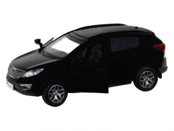 Машина ''АВТОПАНОРАМА'' KIA SPORTAGE R, черный, 1/39, инерция, в/к 17,5*12,5*6,5 см