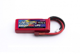 Аккумулятор nVision Li-pol 2200 mAh, 30c, 3s1p, Deans