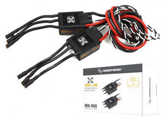 Бесколлекторный регулятор Hobbywing XRotor Pro-50A-Dual Pack (50A-70A, Copter)