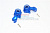 GPM Blue Aluminium Maxx 4S Левая и правая передние рулевые ступицы 2 шт. TXMS021-B