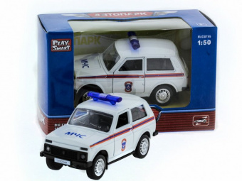 Машина ''АВТОПАНОРАМА'' инерц. ВАЗ 2121 1/50, в/к 12*7*5,5 см, белая