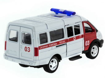 Машина ''АВТОПАНОРАМА'' инерц. ГАЗель (скорая) 1/50, в/к 14,5*8*5,5 см