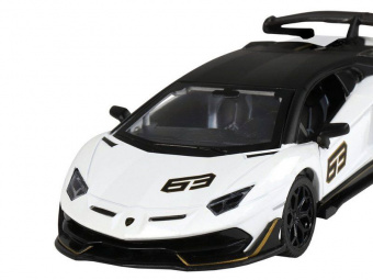 Машина ''АВТОПАНОРАМА'' Lamborghini SVJ, белый, 1/32, свет, звук, инерция, в/к 17,5*12,5*6,5 см