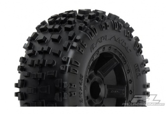 Колеса в сборе Трак 1/10 - Badlands 2.8'' All Terrain Tires Mounted on Desperado Black Wheels