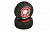 Покрышка и колёсный диск перед/зад SpeedTreads Shootout Traxxas Slash (2шт.) (красные)