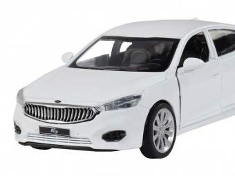 Машина ''АВТОПАНОРАМА'' KIA K7, белый, 1/41, инерция, в/к 17,5*12,5*6,5 см