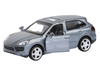 Машина ''АВТОПАНОРАМА'' Porsche Cayenne S, серый перламутр, 1/43, инерция, в/к 17,5*12,5*6,5 см