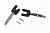 Stub axles, rear (2)