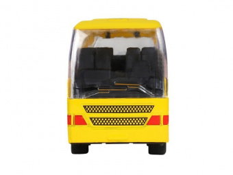 Автобус ''Автопанорама'', желтый, 1/90, свет, звук, инерция, в/к 22*13,5*5,8 см