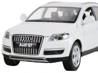 Машина ''АВТОПАНОРАМА'' Audi Q7, белый, 1/24, свет, звук, в/к 24,5*12,5*10,5 см