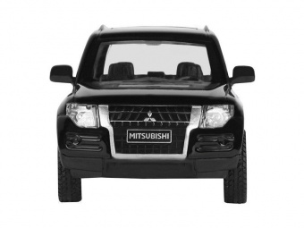 Машина АВТОПАНОРАМА Mitsubishi Pajero 4WD Tubro, черный, 1/43, инерция, в/к 17,5*12,5*6,5 см