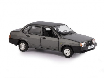 Машина ''АВТОПАНОРАМА'' ВАЗ 21099, 1/22, серый, инерция, в/к 24,5x12,5x10,5 см