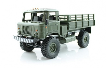 Радиоуправляемая машина WPL Газ 66 грузовая 1:16 + акб RTR 2.4G
