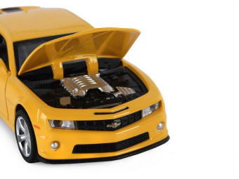 Машина ''АВТОПАНОРАМА'' Chevrolet Camaro SS, желтый, 1/32, свет, звук, инерция, в/к 17,5*13,5*9 см