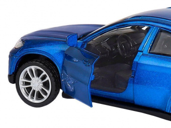 Машина АВТОПАНОРАМА BMW X6, 1/43, синий, инерция, откр. двери, в/к 17,5*12,5*6,5 см