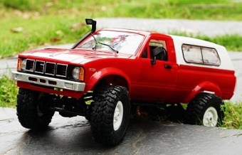 Пикап с кунгом 4x4 Pro (Красный) 1/16