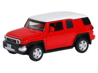 Машина ''АВТОПАНОРАМА'' Toyota FJ Cruiser, красный, 1/43, инерция, в/к 17,5*12,5*6,5 см