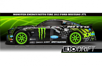 Радиоуправляемый автомобиль HPI 1:10 E10 Ford Mustang Vaughn Gittin JR. 4WD 2.4 Ghz, электро, RTR