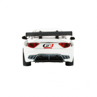 Машина АВТОПАНОРАМА Maserati Gran Turismo MC GT4, белый, 1/43, откр. двери, в/к 17,5*12,5*6,5 см