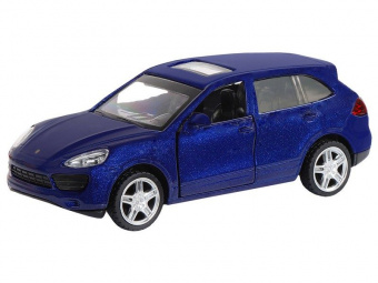 Машина ''АВТОПАНОРАМА'' Porsche Cayenne S, синий перламутр, 1/43, инерция, в/к 17,5*12,5*6,5 см